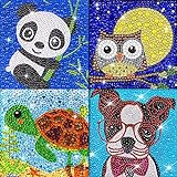 Diamond Art for Kids, Crafts for Girls Ages 8-12, Gem Arts and Crafts for  Kids Ages 6 8 10 12 for Beginners, Rhinestone Full Drill Diamond Painting  Kits for Kids - 4 Pieces